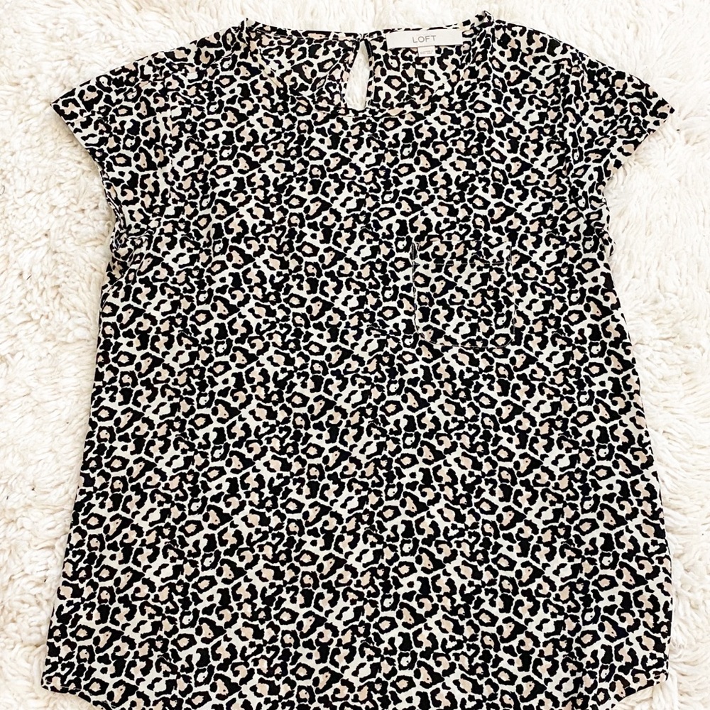 LOFT leopard print top